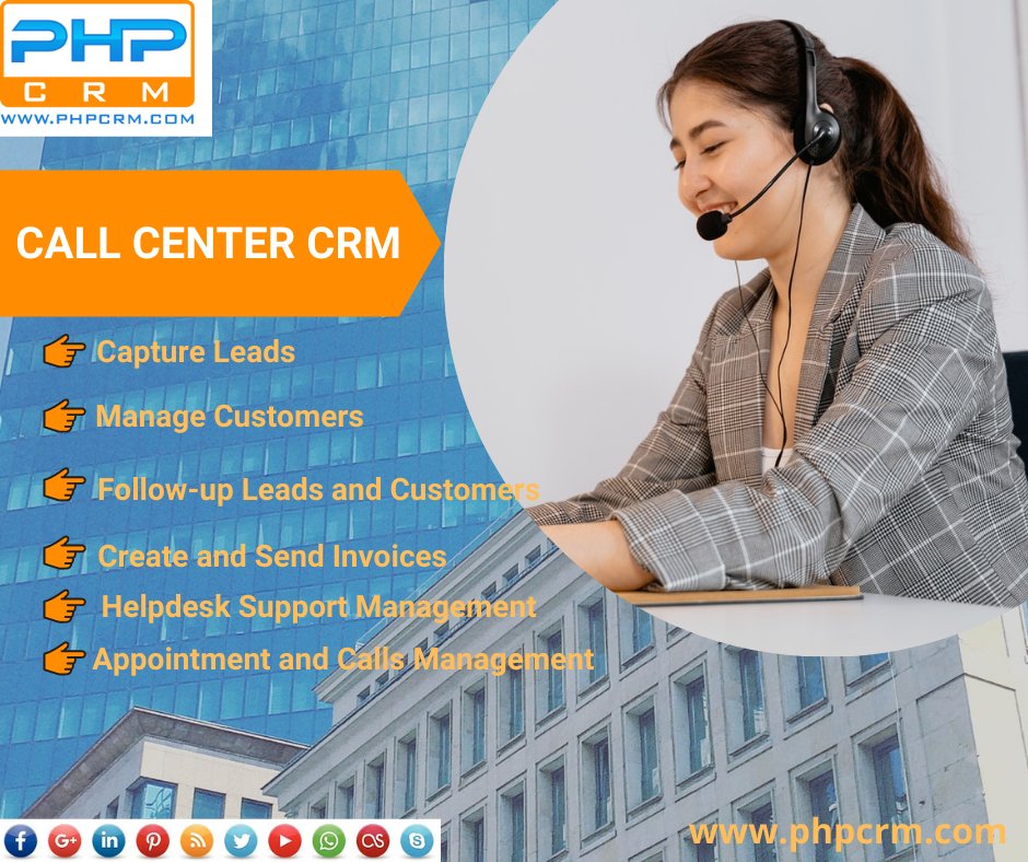 CrmPhp's tweet photo. CRM For Small Call Center Company
https://t.co/eZ5DdESDLw
Web: https://t.co/6dTQ9qWi0e
CRM Demo: https://t.co/QrXkwXc0OD
Download Free CRM Software: https://t.co/TRBw7ZkXUp
#downloadcrm #crmsoftware #freecrm #crmdemo #crm #crmsystem #lead #bestcrmsoftware #callcentercrm #leadcrm https://t.co/QZ3VUhk7C7