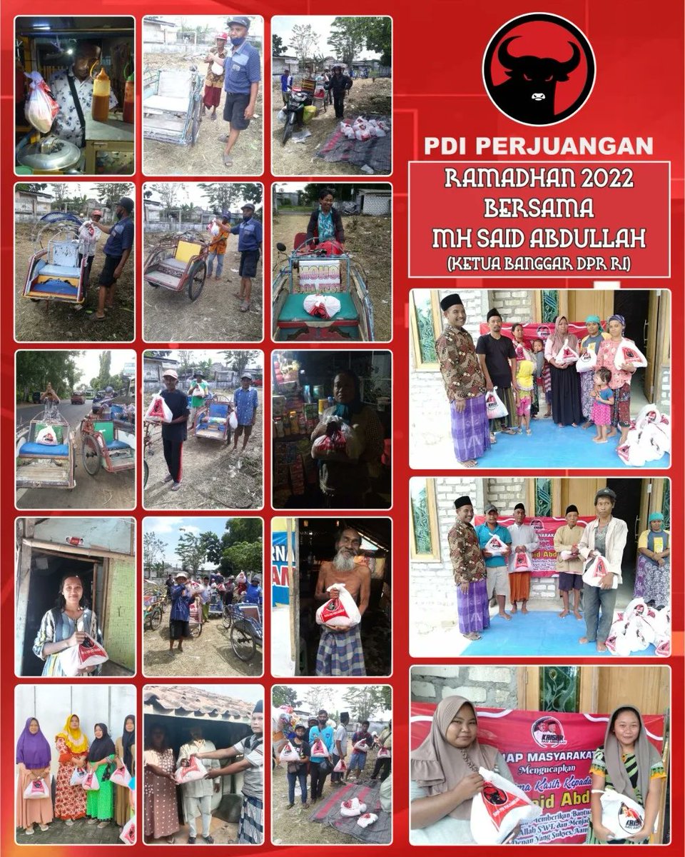 MH_SaidAbdullah's tweet photo. Selama Bulan Suci Ramdhan ini kami membagikan 83 ribu paket sembako untuk masyarakat Madura. Sejak dari Bangkalan, Sampang, Pamekasan, hingga Sumenep. Khusus d Bangkalan sdh ada 8.000 paket yang kami sebar di beberapa kampung dan keluran. Semoga bermanfaat dan membawa berkah.! https://t.co/RnF5OAMUcL