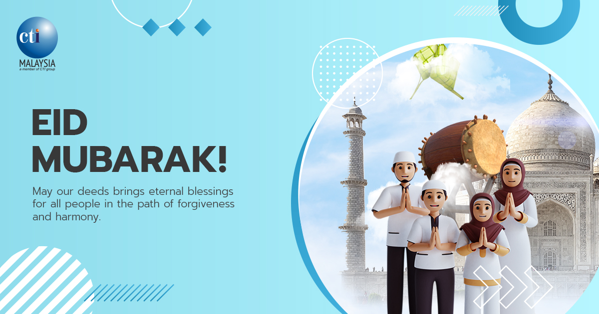 CTMZone's tweet photo. “Warm greetings on Eid to all our valued customer and business partners. May this auspicious occasion bring along beautiful blessings and happiness to you. Wishing you a Selamat Hari Raya Aidilfitri .”

From Management and staff of 
Computrade Technology (M) Sdn Bhd https://t.co/FQ2b12U8K9