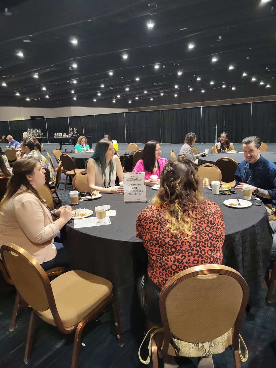 A great deal of insight was shared during our Breakfast Roundtable discussion on Creativity and Compressed Timelines! In case you didn't make it, we're hosting another one tomorrow morning at 8 AM! Don't miss out and come join us!☕#emslive #EMS2022 <a href="/EventMarketer/">Event Marketer</a>