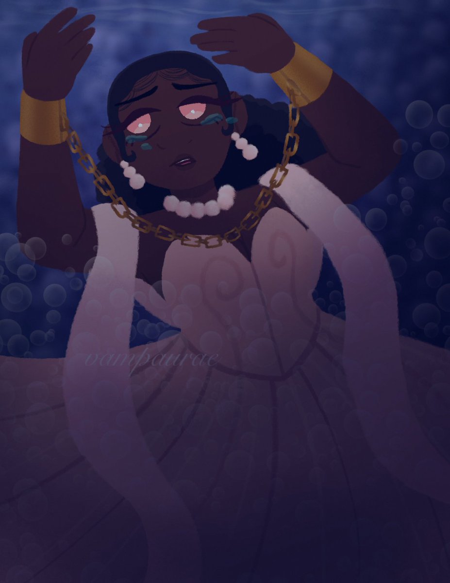 vampaurae's tweet photo. the siren weeps for her pearls 🫧🫧🫧 https://t.co/hbldXmDp68