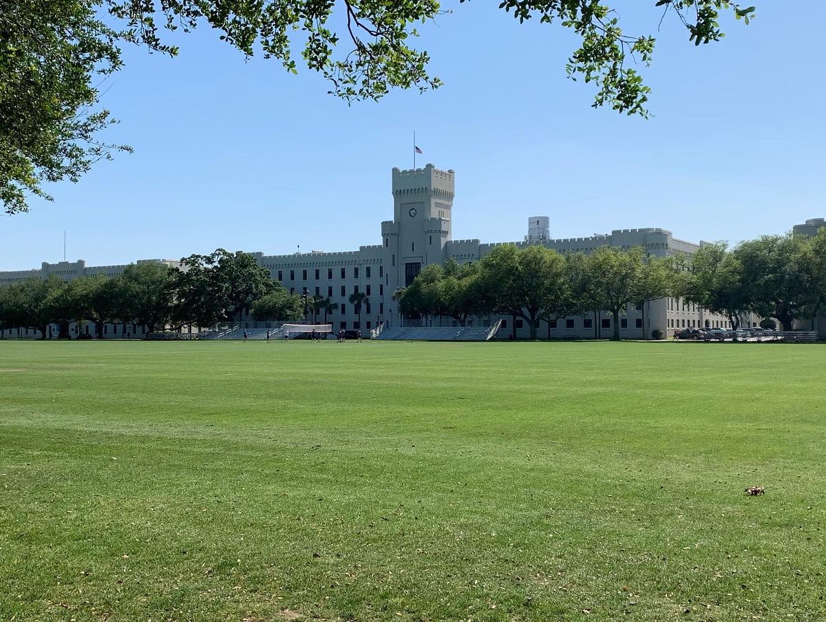 Supersave23's tweet photo. Had a great visit with Coach Kut today at The Citadel. It’s a beautiful campus. Excited and looking forward to my future at The Citadel. #FutureBulldog #CitadelStrength https://t.co/WwzSxSVoId