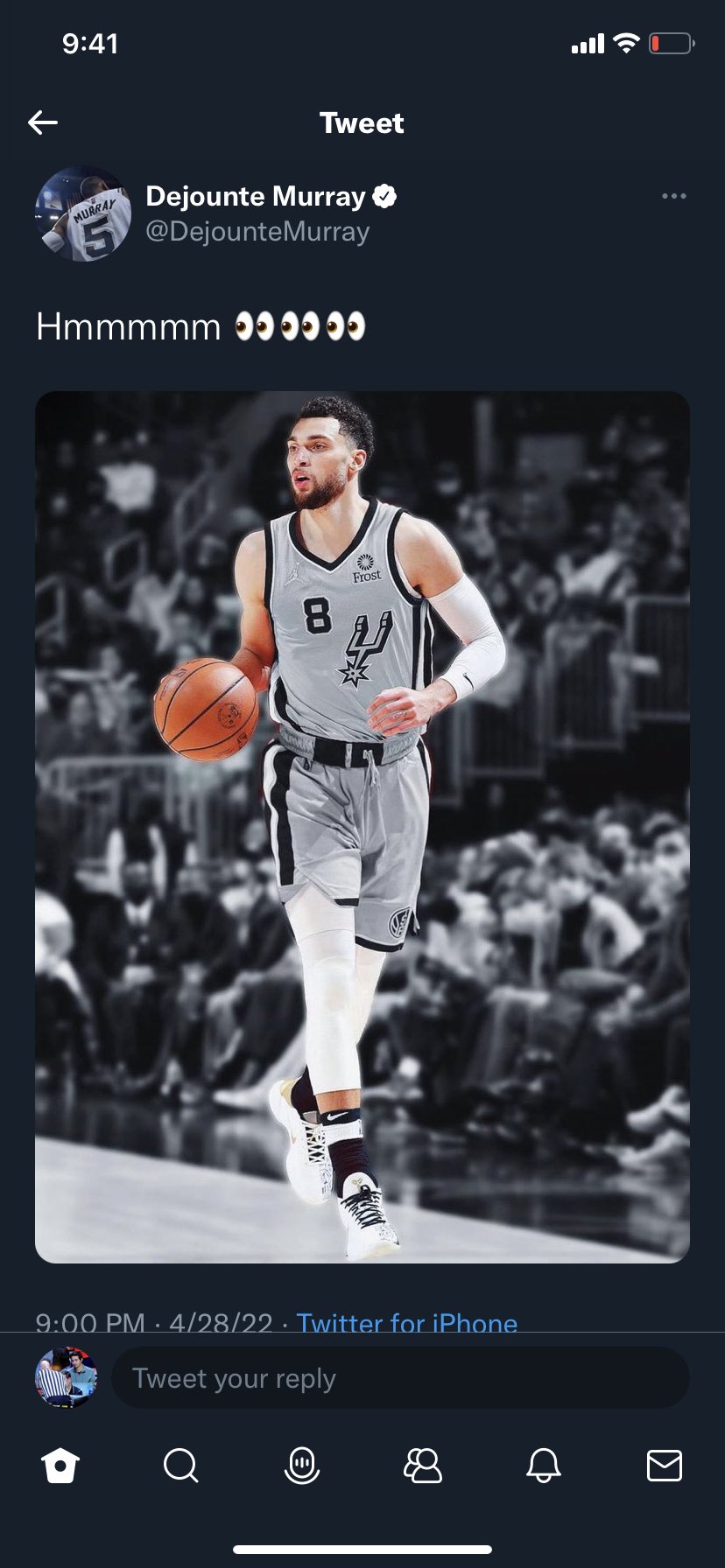 Bleacher Nation Bulls on Twitter "Dejounte Murray was wise to delete