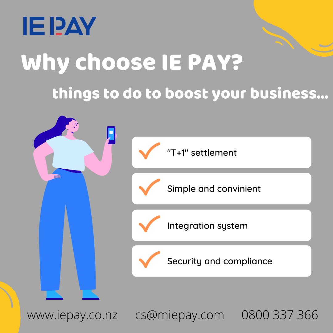 pay_ie's tweet photo. Why choose IE PAY? 
For more information and apply, please call 0800 337 366 or email cs@miepay.com or visit https://t.co/TwUQ57yJhe.
#payment #integration #wechatpay #alipay #unionpay #polipay #digitalmoney #onlinepayment #cashless #contactless #ecommerce #digital #technology https://t.co/06Y9SXKm4m