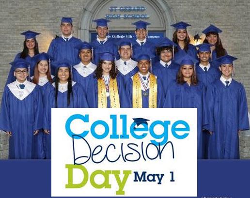 stgroyals's tweet photo. ⏰ May 1 COUNTDOWN - 👑ROYALS ARE 100% COLLEGE BOUND 🎓  

☝️ May 1st is National College Decision Day; the deadline for seniors to pick their college, the single biggest decision of their lives: https://t.co/rkBJxc9WZ8 https://t.co/thBclZicoc