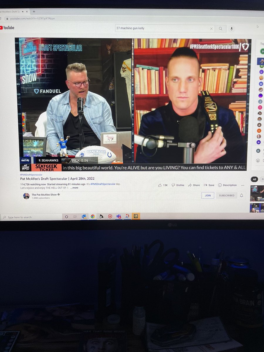 kclark402's tweet photo. #seatgeekspectacular100k  #PMSFanDuelDraftSpectacular
Thank you @OfficialAJHawk for not being toxic! @PatMcAfeeShow $kwc402 https://t.co/miPwzBoj6X