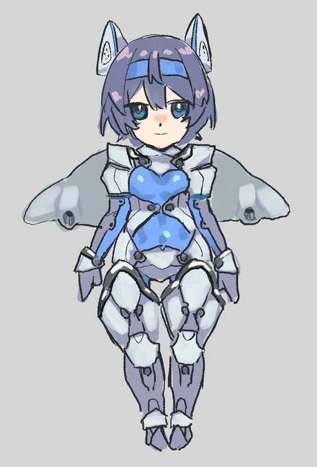 メカつづみちゃん。ちょっとごちゃつかせ過ぎたかも 