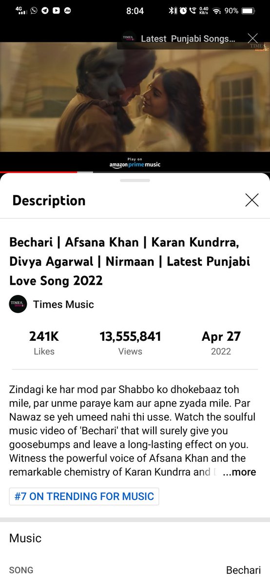 TejranL's tweet photo. 13.5 million views and trending on 7🎊🎉🎊🎉🎊🎉🎊
#Bechari #KaranKundrra #BechariFTKaran #BechariSongOutNow #TejRan https://t.co/lQmkwPWVK8