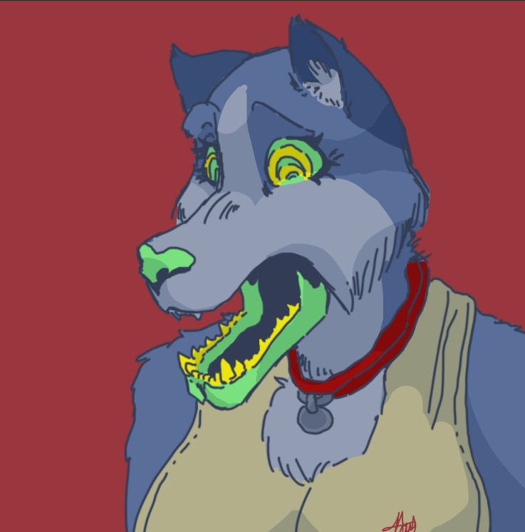 PapiCherry2's tweet photo. "Damn grover you live like this?" #furryart #furry #newoc #digitalart https://t.co/muHjdV33iA