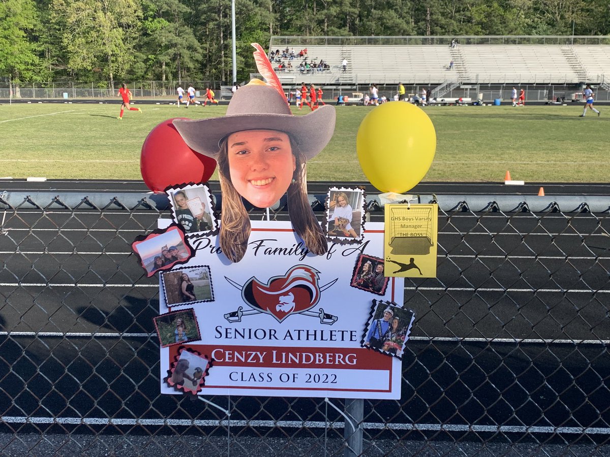 GHSDukes's tweet photo. Congratulations to our Boys Soccer Seniors!!  ❤️⚽️💛 Cenzy, Cayden, Sam &amp; Allen https://t.co/Pq65DTjo20