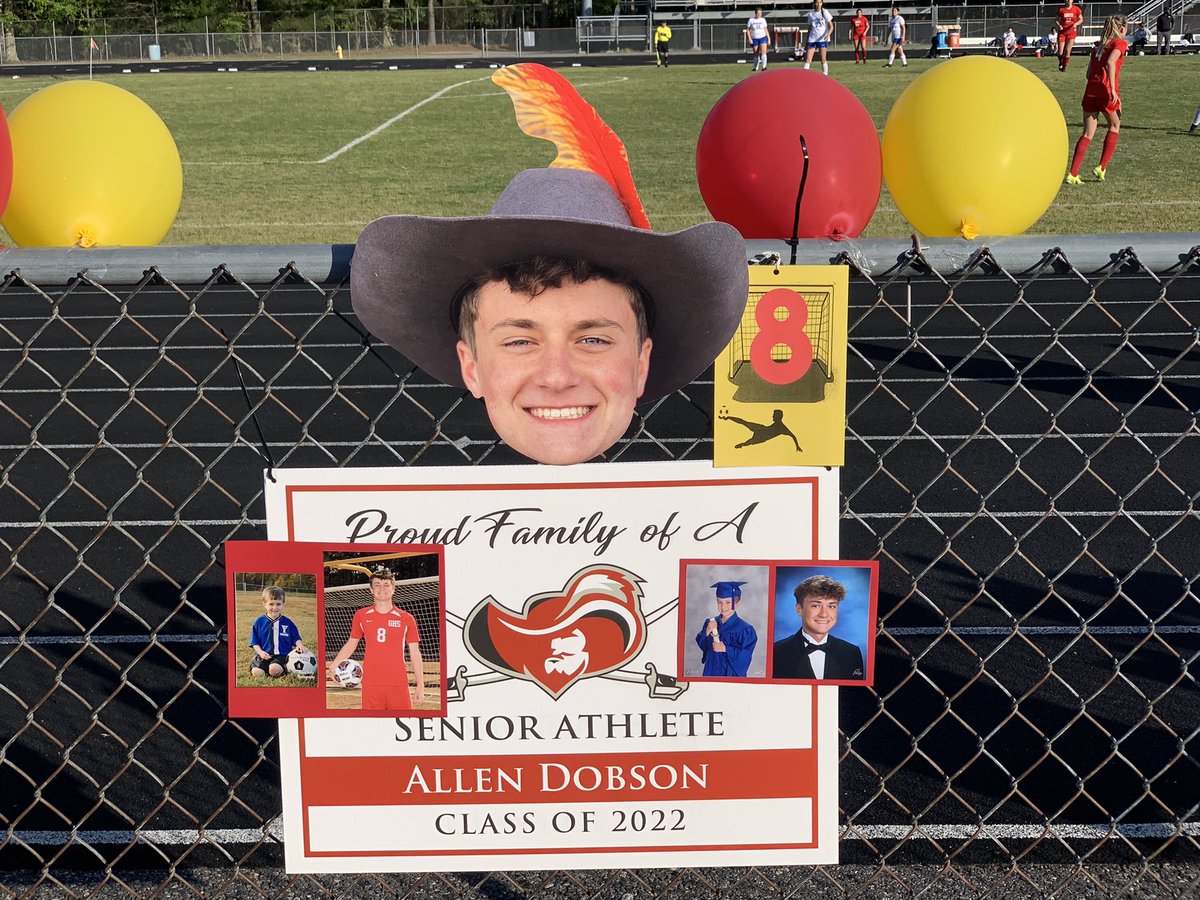 GHSDukes's tweet photo. Congratulations to our Boys Soccer Seniors!!  ❤️⚽️💛 Cenzy, Cayden, Sam &amp; Allen https://t.co/Pq65DTjo20
