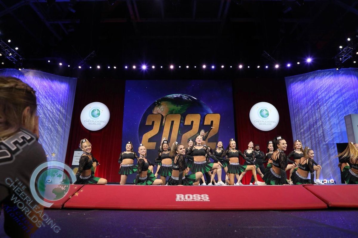 CheerForceSD's tweet photo. Anarchy and Blackout took the floor for the last time of the season this past weekend at Worlds. We couldn’t be more proud to have these athletes and coaches representing CheerForce on the floor. We love you Anarchy and Blackout, forever! ❤️💚 https://t.co/DpCg13wdWP