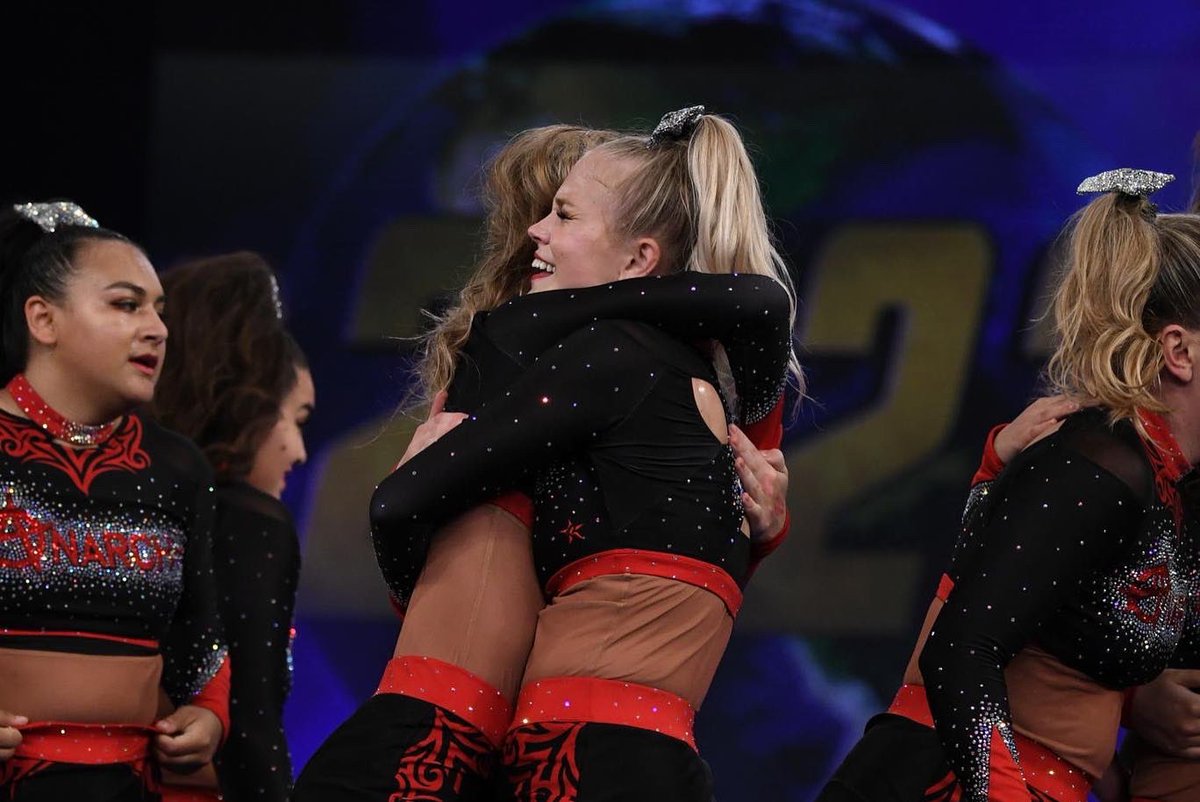 CheerForceSD's tweet photo. Anarchy and Blackout took the floor for the last time of the season this past weekend at Worlds. We couldn’t be more proud to have these athletes and coaches representing CheerForce on the floor. We love you Anarchy and Blackout, forever! ❤️💚 https://t.co/DpCg13wdWP