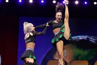CheerForceSD's tweet photo. Anarchy and Blackout took the floor for the last time of the season this past weekend at Worlds. We couldn’t be more proud to have these athletes and coaches representing CheerForce on the floor. We love you Anarchy and Blackout, forever! ❤️💚 https://t.co/DpCg13wdWP