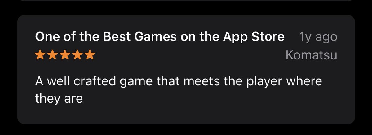 hanoran's tweet photo. “A well crafted game that meets the player where they are” 😌 https://t.co/J7a9Mgi7ml