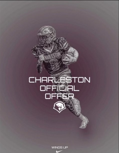 Blessed to have received my 2nd offer from Charleston College 
<a href="/Coach_Kelleher/">Logan Kelleher</a> <a href="/ucwv_athletics/">Golden Eagles</a> <a href="/RogerBaconFB/">Roger Bacon Football</a> <a href="/Solkrates/">Solly</a>