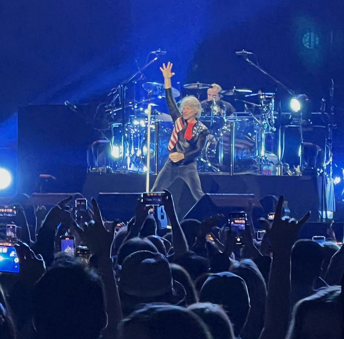 MrsGowartyHHS's tweet photo. One day in ATL the next at a Bon Jovi concert. Live music is back! #itsmylife #livingonaprayer https://t.co/ahC9syUrub