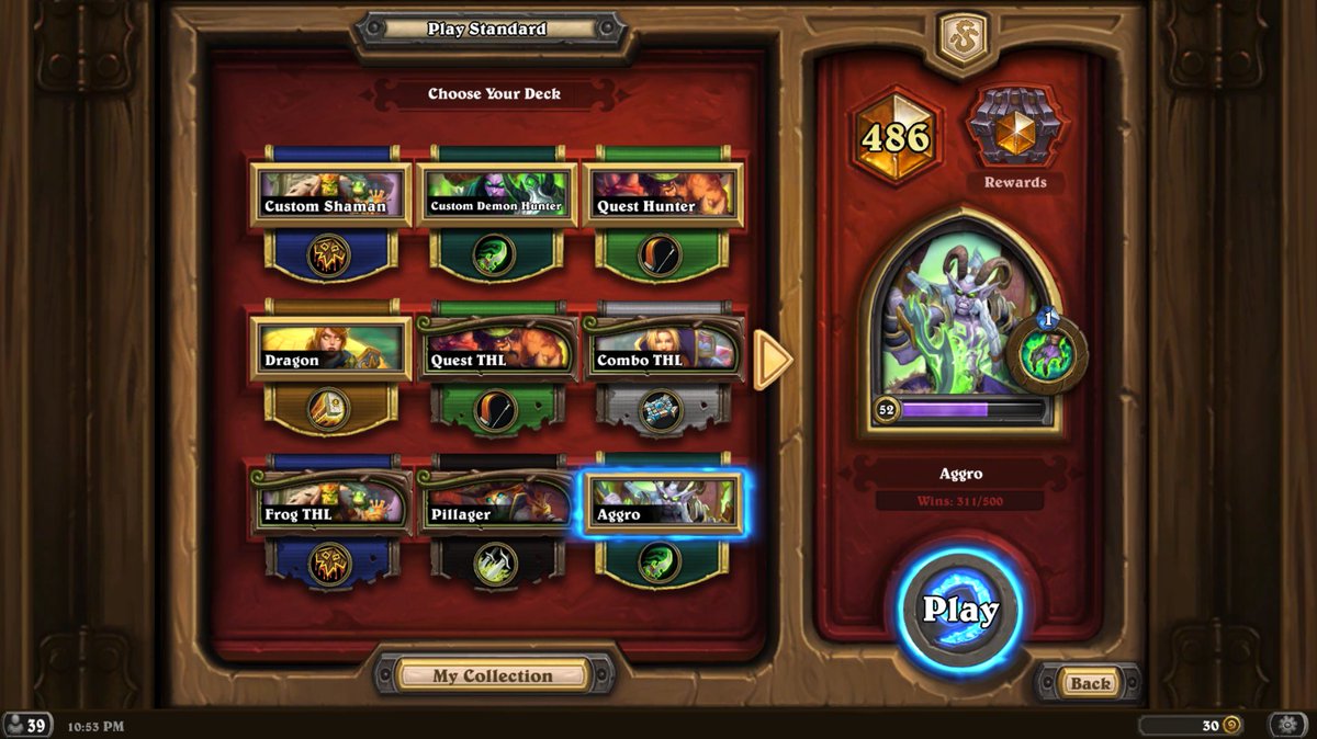 Gummbiii's tweet photo. It's been a minute since I put some effort into standard, but it was nice to play during the wild Kael Druid fiasco. I climbed from ~4500 to 486 on Aggro DH with only a handful of losses.
Mostly on mobile this time around, but I'll drop the code below #Hearthstone #HSLegend https://t.co/b2Nk7pjHIG