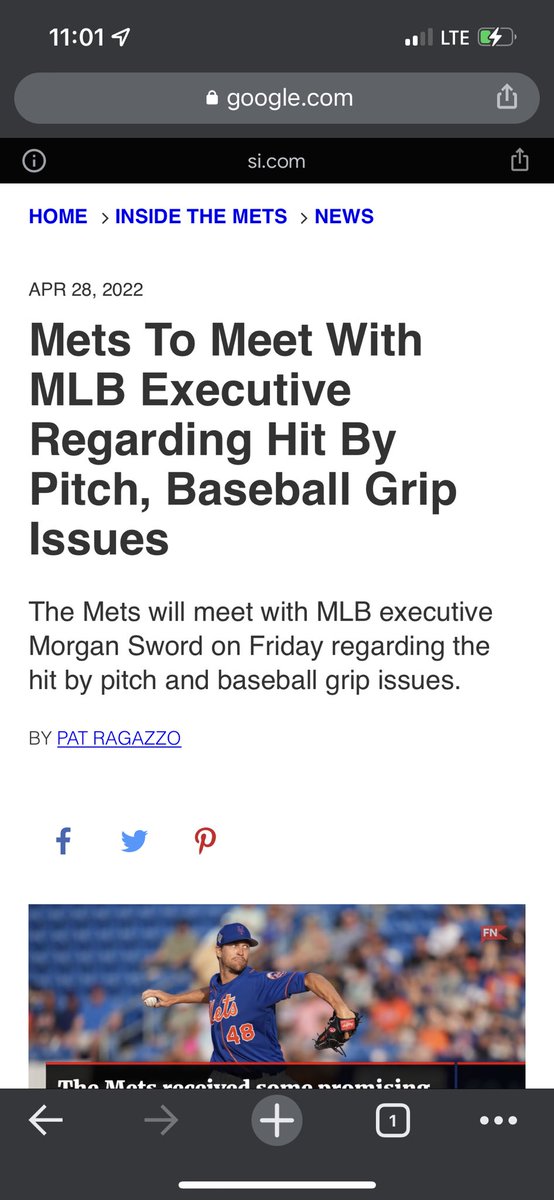 monday_gm's tweet image. Was just a matter of time. Took away all the “sticky stuff”, it’s cold/windy, and the current baseballs are trash. 

No seems and slick. 

Pete Alonso taking two off the head in a month should be enough. 
@MLB #spidertack #pitcherproblems