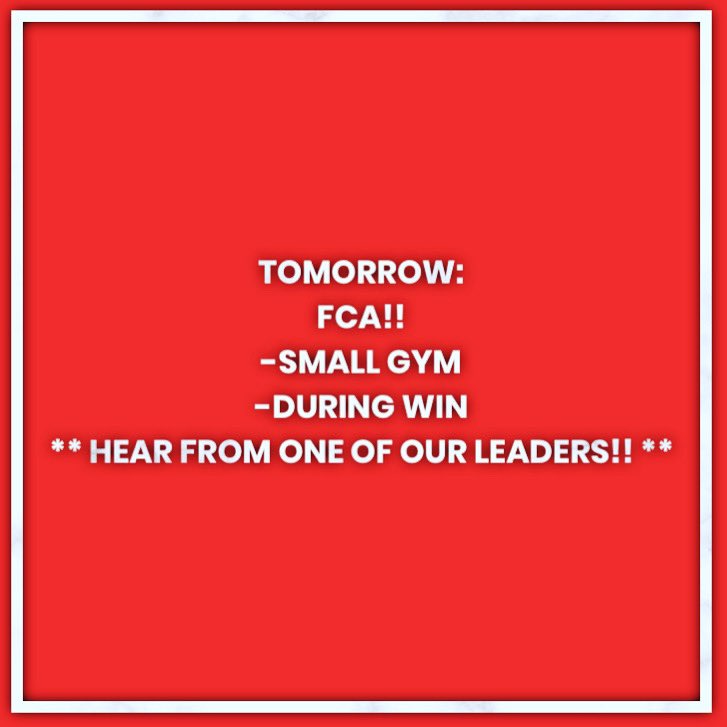 canyonhsfca's tweet photo. See you in the small gym tomorrow during WIN!!
@DavissonDustin @AthleticsCanyon @CanyonHS_ABC @CHS_coachbatey @CoachA_CHS @mich27teach @CoachTBush @canyonVB @Canyon_Football @CougarHardball https://t.co/QHSjS7EWFP