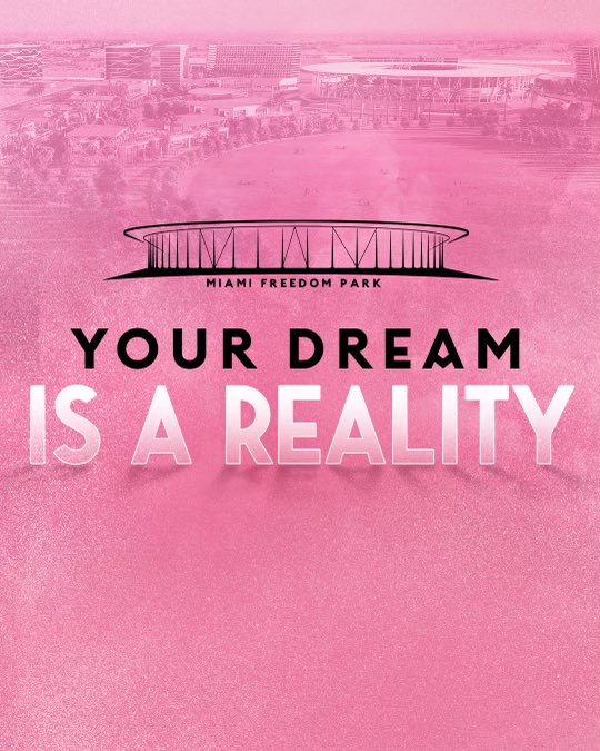 Almost 4 years ago we set out to build through the love of fútbol something transformational for our city. We laid out our vision &amp; you, the voter, spoke loud &amp; clear. Tonight I’m proud to say that your dream is a reality. Thank you fans for leading the journey #MiamiFreedomPark