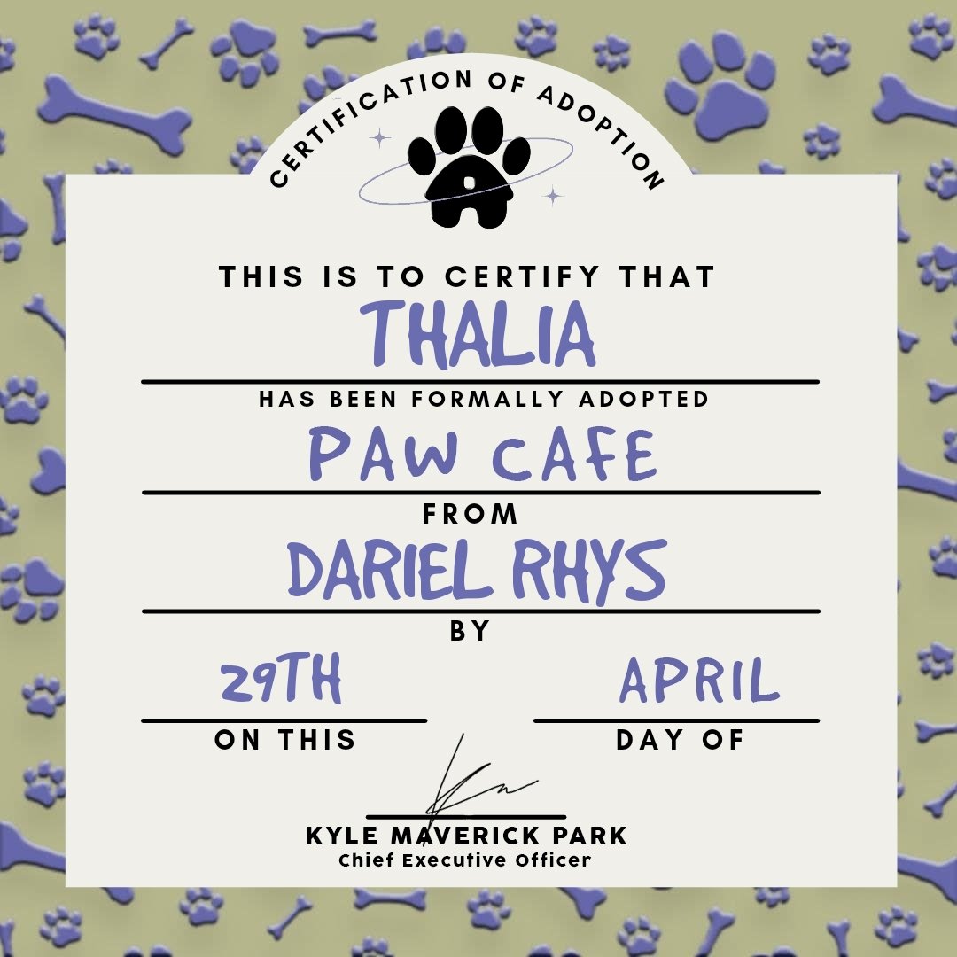 ⠀⠀⠀⠀⠀⠀⠀⠀⠀
⠀⠀⠀⠀[ 🐾 ] YOU RECEIVED A PET!

⠀⠀⠀𓏲 from  › ....
⠀⠀⠀𓏲 to      ›  @darielrhys

⠀ 💬 “Happy makibao and tl day. Kapag nag away sila ni kaine, kay kaine ako kakampi.”
⠀⠀⠀⠀⠀⠀⠀⠀⠀