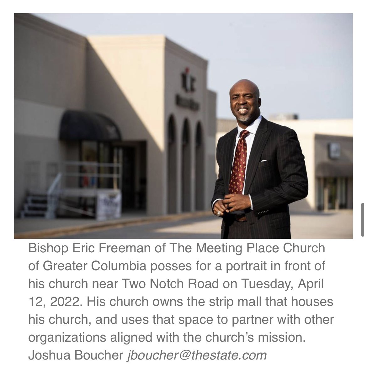 BishopEJFreeman's tweet photo. Grateful to serve the City of Columbia 🙌🏾
https://t.co/7cYYmEK6nX https://t.co/Wwas1b9V3t