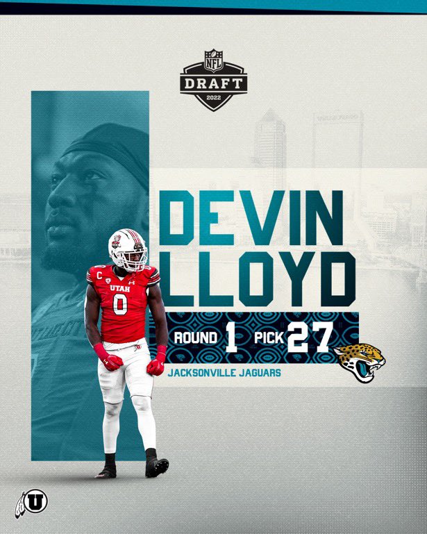 UtahUteFans's tweet photo. Congrats, Devin Lloyd! Jaguars got the best LB in the draft. #GoUtes #UtesInTheNFL @DevinLloyd_ https://t.co/z8sltH55jA