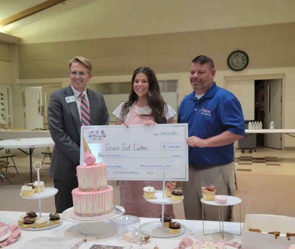 NSHSOfficial's tweet photo. Congratulations to Grace Phillips!  She won 1st place and earned $2,000 towards her business, “Grace Got Cake”today at the County YESurry competition.  She has won a total of $2,500 for her business over the last weeks worth of competitions. https://t.co/b3E99so6NU
