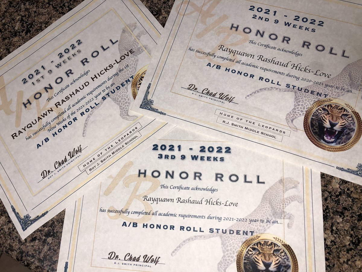 RayquawnLove's tweet photo. Education First‼️📚👨🏾‍🎓A/B Honor Roll all year of the 2021-22 school year … Going for the 4th 9 weeks. It’s gone take more than talent to make it 💯 https://t.co/QVSq9GO7tR