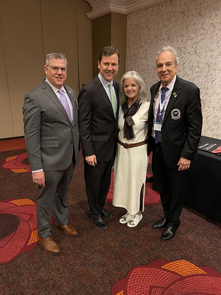 njosteopathic's tweet photo. Day two of #AROC2022 had many highlights including @aoafordos President, Joseph Giaimo, DO to Senator Tom Kean attending the convention with #NJAOPS past presidents and #executive committee to having two successful tracks of CME lectures. Looking forward to day three tomorrow! https://t.co/Og8P33EJJg