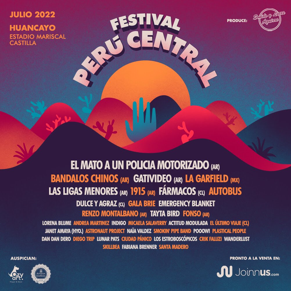 El Ultimo Viaje a parte de la presentación que tendrán en el Festival Peru Central que se llevará acabo en el mes de julio.
Además, anuncian lanzamiento de su nuevo inédito, que sucederá a su exitoso álbum Migra, el que será publicado en las semanas previas al comienzo de la gira