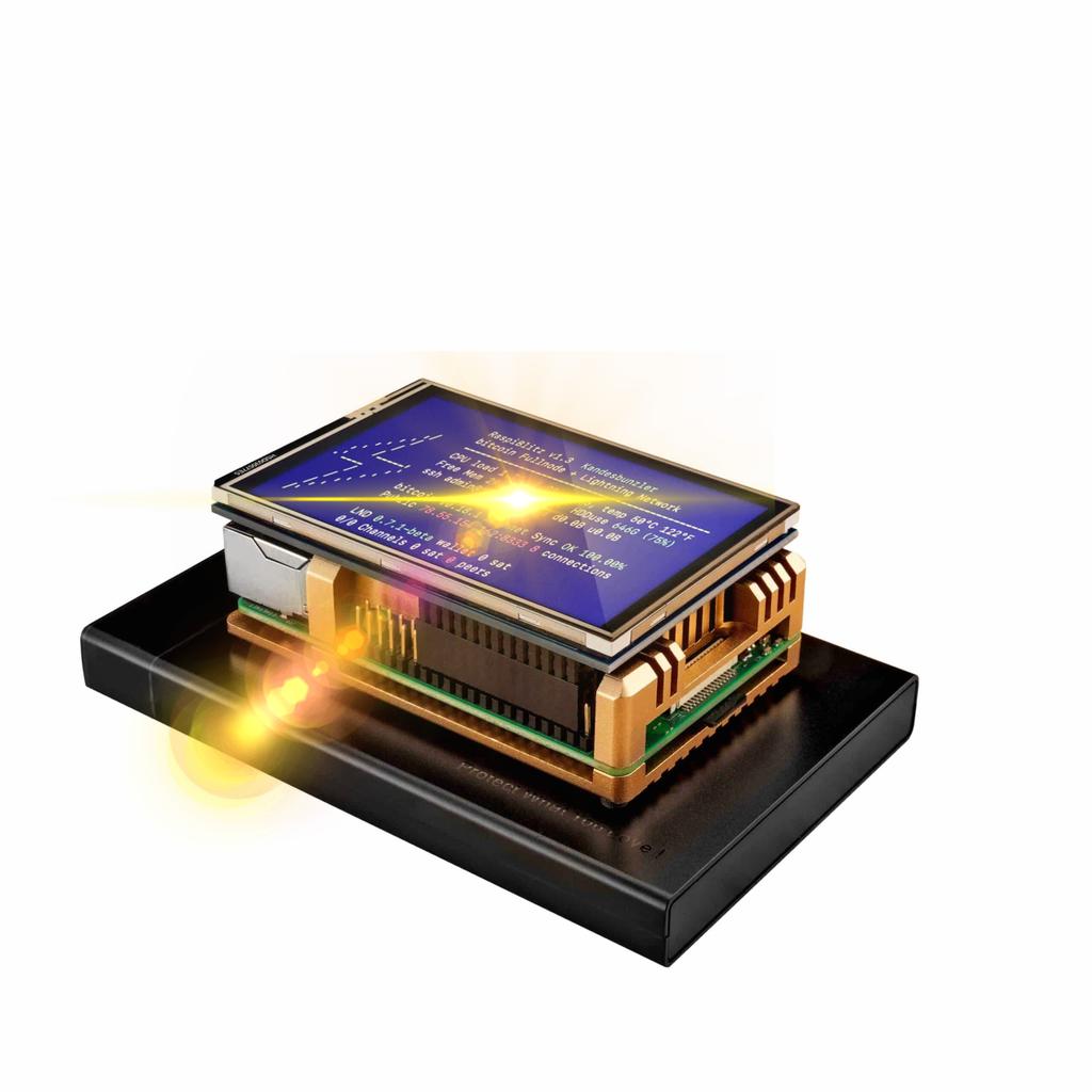 fulmolightning's tweet photo. Dear people of the Central African Republic 🇨🇫,

please accept our humble offerings to welcome you to the #Bitcoin network! 🎁

We'll send you one of three golden @RaspiBlitz #Bitcoin and #LightningNetwork nodes. Just reply to this tweet or DM with proof of location or residency. https://t.co/xJcVp7xA7h