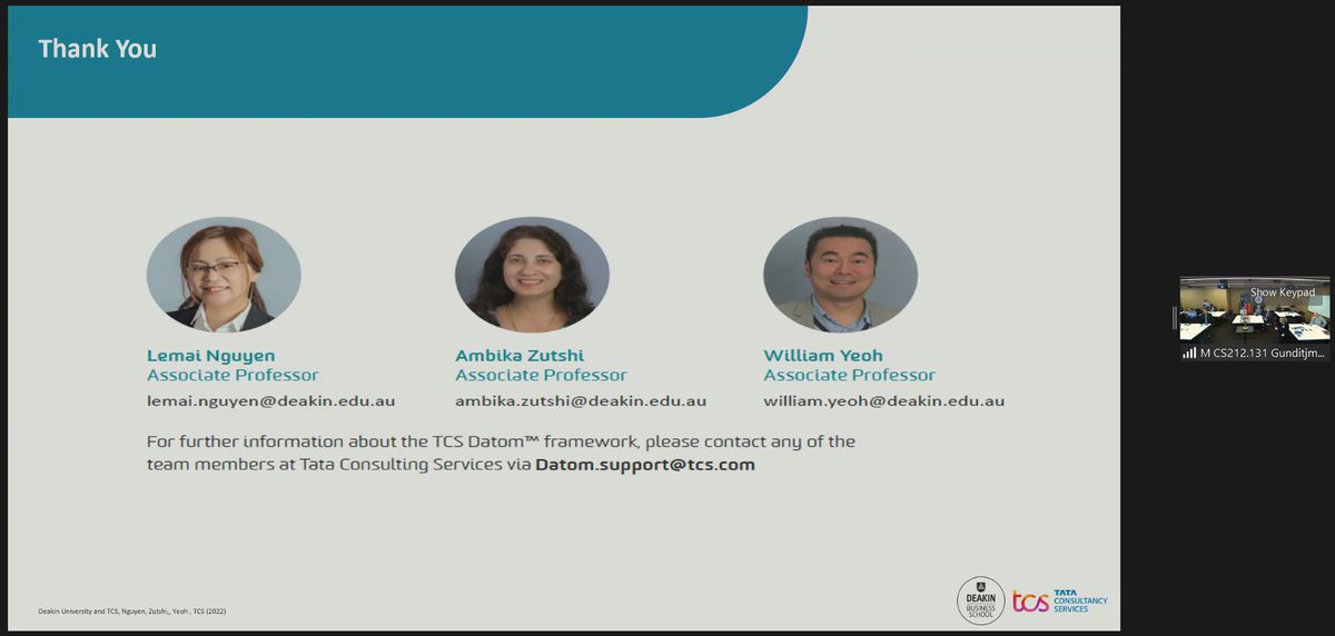 Pleased to launch the Research Report on the State of Data Analytics Maturity in Australia. We are grateful to TCS, ACS and all participants for your support, much appreciated!