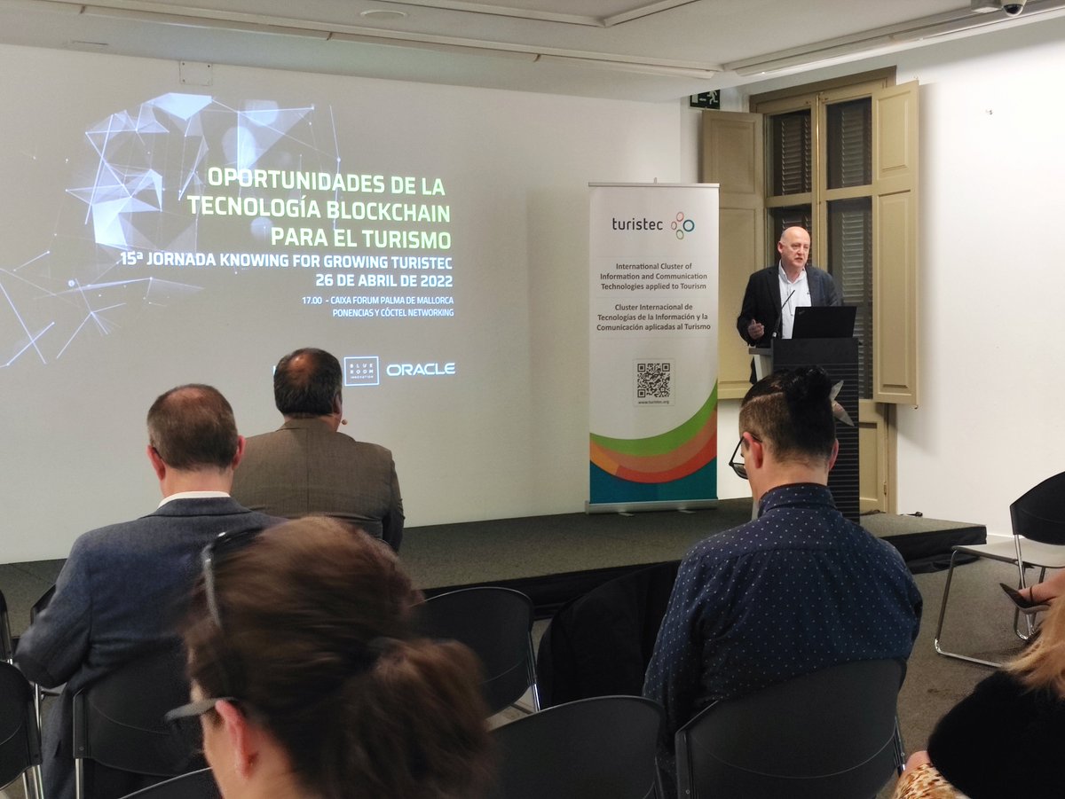 turistec's tweet photo. ✅📢Las posibilidades de blockchain para el turismo en el VX Knowing for Growing de 
@Turistec

➡️https://t.co/klaXkQBq2r 

#eventosTuristec #knowingforgrowing #turismo #tecnología #blockchain #sostenibilidad #networking https://t.co/dzLM1ws8we