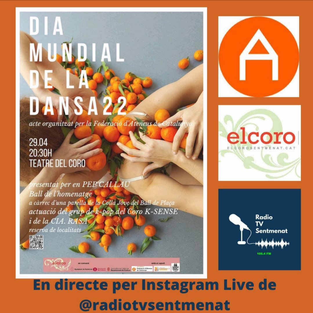 Avui, Dia Mundial de la Dansa!!
@ElCoroSentmenat 
<a href="/AteneusCat/">Federació d'Ateneus de Catalunya</a>