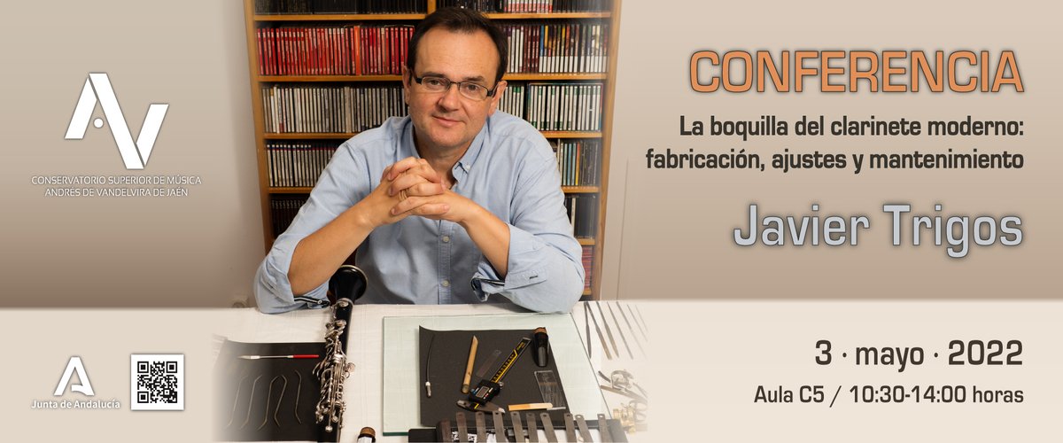 CSMJaen's tweet photo. ¡¡Vaya mes de mayo se nos viene en @CSMJaen!! 
De momento, el lunes 3 de mayo tendremos conferencia para clarinetistas e iniciamos clases magistrales de tuba, saxofón y oboe.
Toda la información en https://t.co/hLmf5t39C3
¡¡Seguiremos informando!! https://t.co/14BtaSbcYt