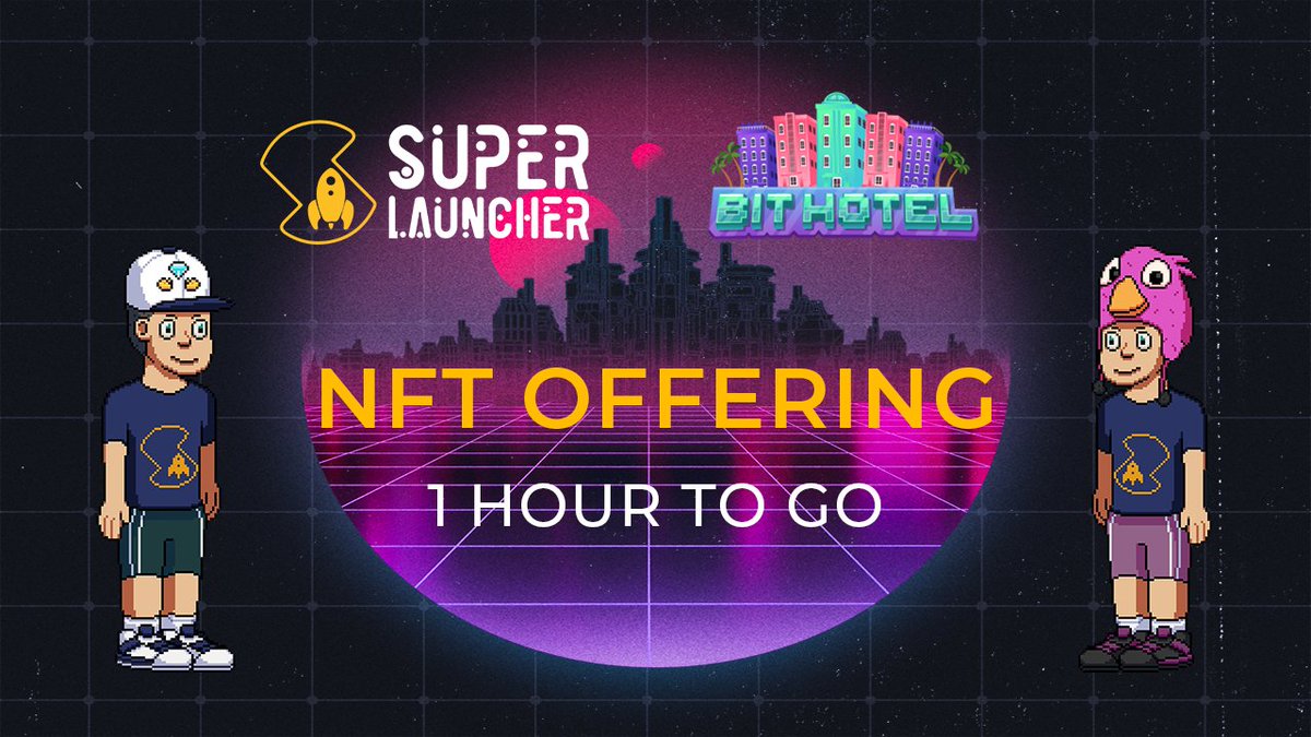 hyperlauncherAI's tweet photo. ⏳ 1 hour to go before @playbithotel's #SuperLauncher branded #NFT offering 🔥

⏰ 29 APR, 2PM UTC

🥚 Get your $EGG ready and don't miss these limited edition avatars

SuperLauncher Fan
👉 https://t.co/8zsBDPiaVl

SuperLauncher Kid
👉 https://t.co/jowzAdkF3Y

$LAUNCH #BNBChain https://t.co/h7Uwue4XIQ
