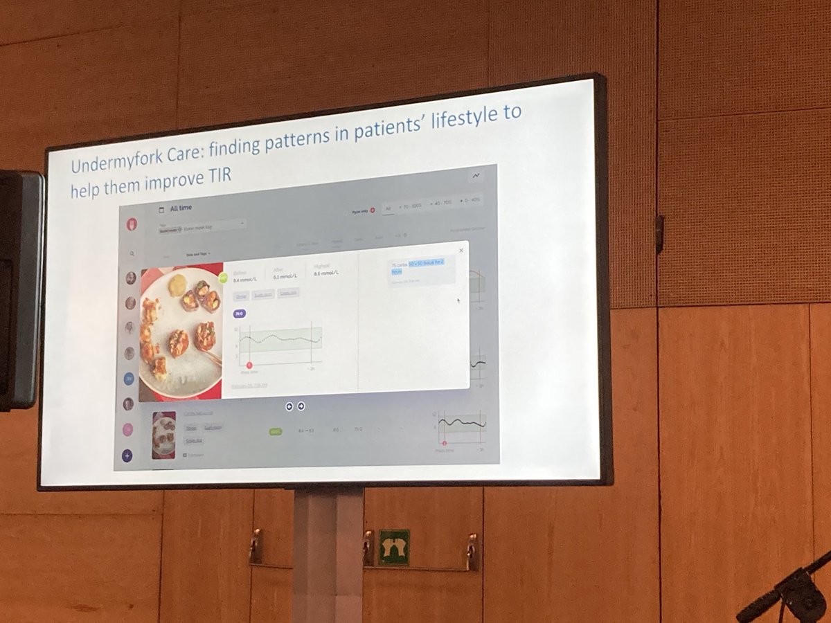 DianaMIsaacs's tweet photo. ⁦@undermyfork⁩ helps PWD and HCPs identify meal patterns by taking pics of foods. #ATTD2022. https://t.co/PHPmORaMJw