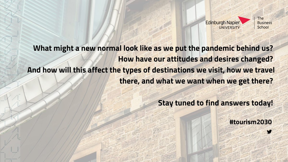 Delighted to be hosting the Lester Borley Memorial Symposium today organised by <a href="/TourismSoc_Scot/">Tourism Society Scotland</a> 🌍 Find answers to what the future holds for the #tourism sector and join the conversation 👉 #tourism2030