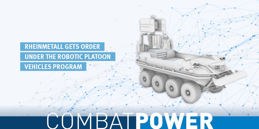 Another success for the #MissionMaster SP: #Rheinmetall wins bid for Spiral 3 of 🇬🇧 UK’s #Robotic Platoon Vehicles Programme 

rheinmetall.com/en/rheinmetall… #defence #military #technology