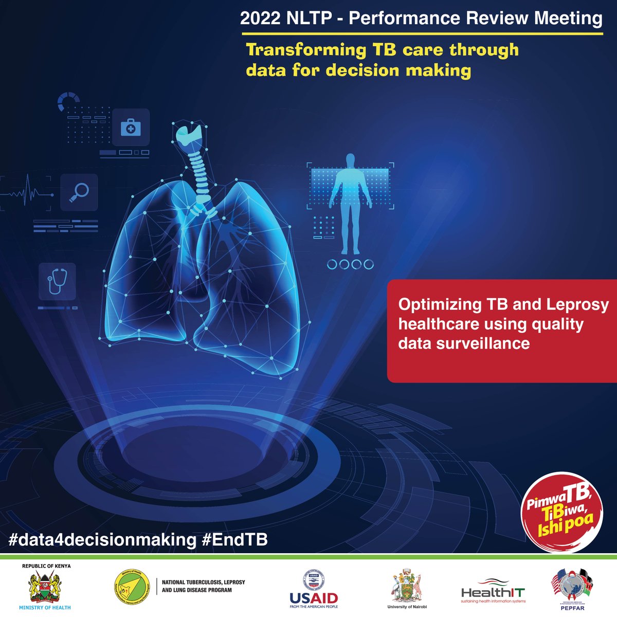 NTLDKenya's tweet image. For Kenya to realise the benefits of better and quality healthcare, TB  services must be Timely, Equitable, Integrated and Efficient #data4decisionmaking #EndTB