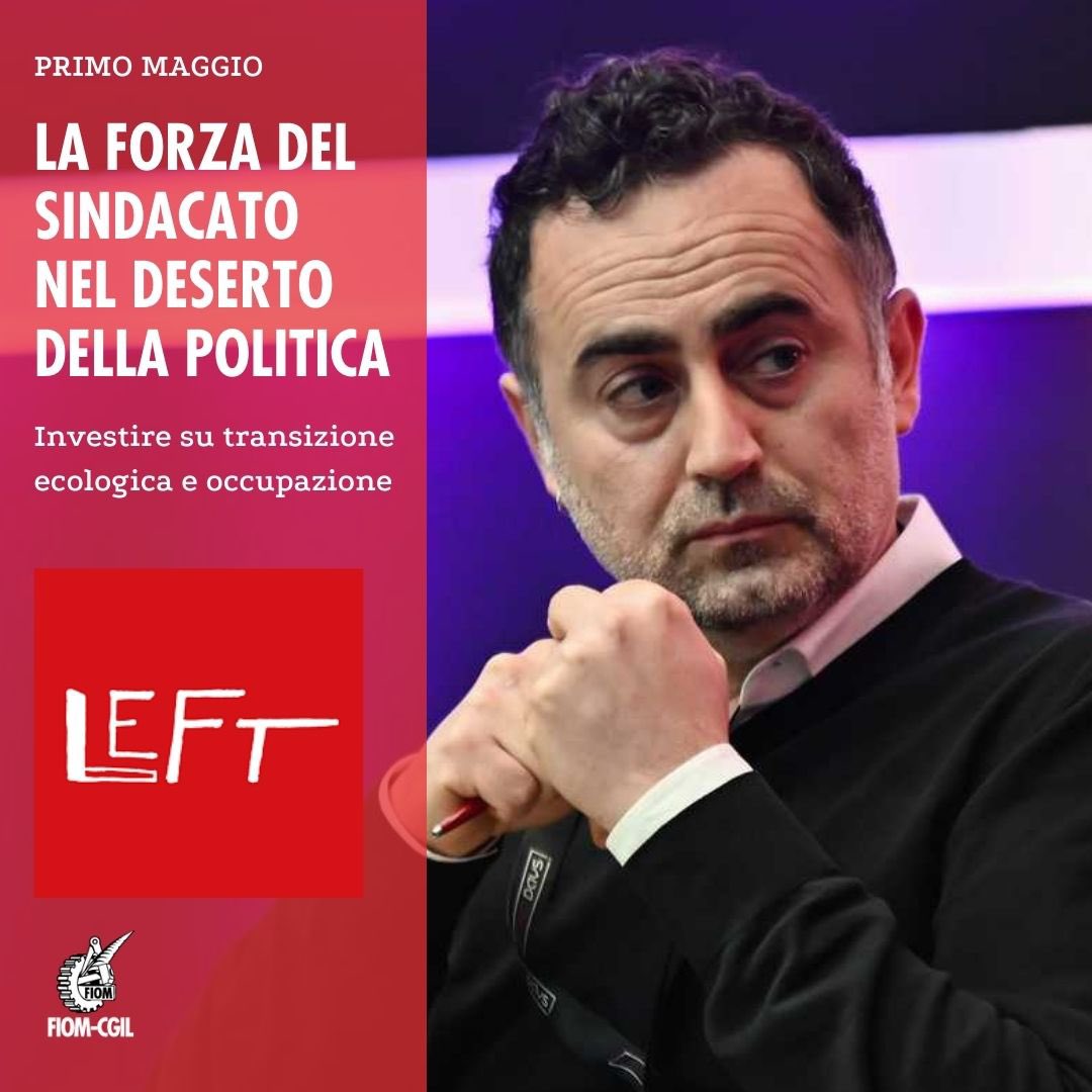 🔴⚙️ #PrimoMaggio
LA FORZA DEL SINDACATO NEL DESERTO DELLA POLITICA 
Occorre mettere al centro il #lavoro e ripartire dalle persone che per vivere devono lavorare. 
↘️ bit.ly/3voE1ZB
Così <a href="/Depalma_michele/">michele de palma</a> nell’intervista uscita oggi su @LeftAvvenimenti 🗞