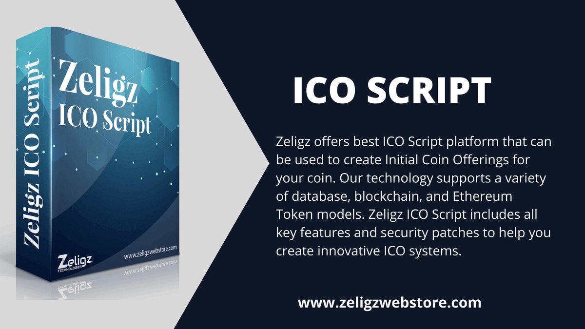 pragati01548927's tweet image. #Zeligz offers the #best #ICO_Script #PHP_Scripts, as well as complete #ICO solutions. Our ICO company #website designs are high-end and totally responsive, giving you a stunning experience that works across all devices.
zeligzwebstore.com/product/ico-sc…