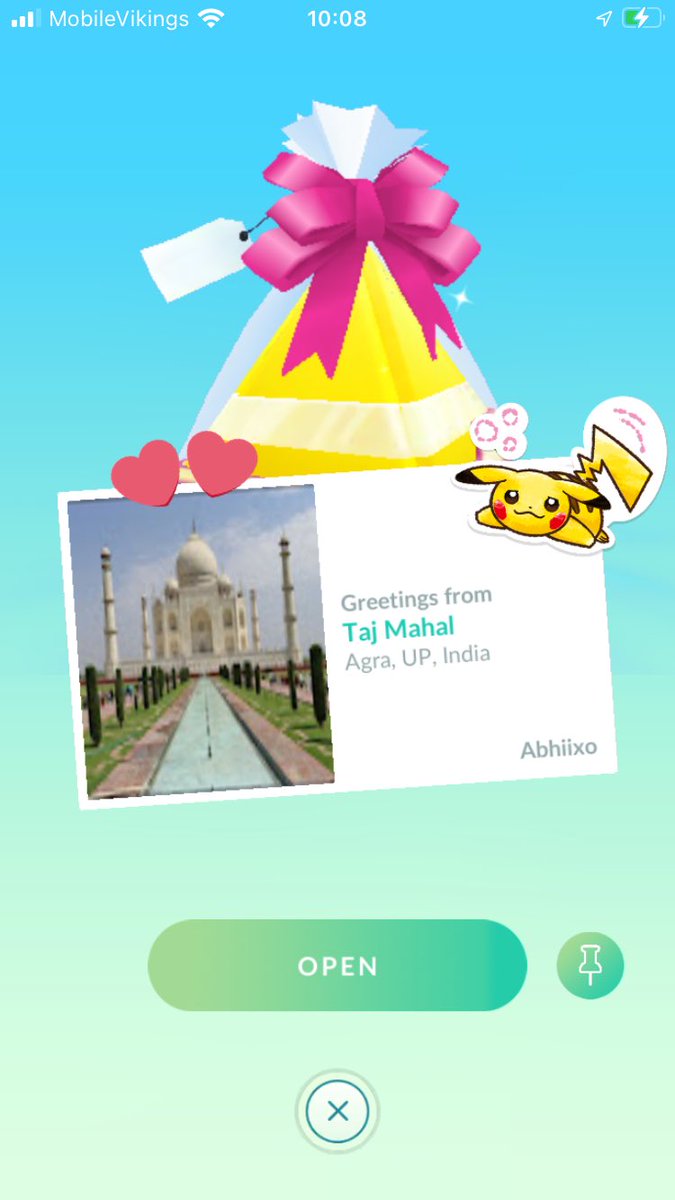 Sunny_Mindset's tweet photo. Happy dance “oh yeah” happy dance. I’m so ecstatic 🤩. Thank you so much 👑 @AbhiPrinc3 👑. You cheers my day up.
#TajMahal #indialove #pokealbum #gogifttravel #travelgift #pokemongopostcard #postcardbook #pokestop #pokestoparoundtheworld https://t.co/3okEmfAZvc