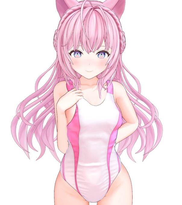 ・顔、目周り調整、テクスチャ描き
競泳水着(白)を着せてみました～🤗
髪動かないのが残念すぎますね😭動け髪!

ファンティア、Patreonで配布開始しました～
https://t.co/B9g3AKqtFV
まだまだ未調整部分は多いので注意して下さい 