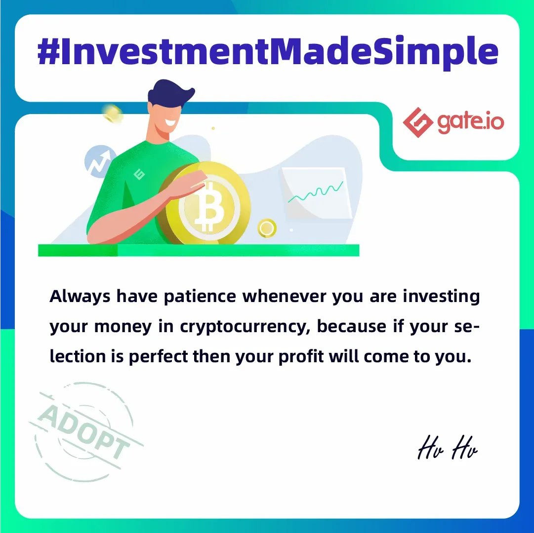 Gate's tweet photo. #InvestmentMadeSimple
✏️"Patience is very important in crypto investment. If your selection's right, profit will come sooner or later."
Do you agree?🧐 https://t.co/CslL5EAS9d