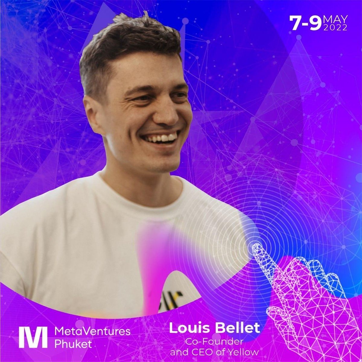 Yellow's tweet photo. 🤩 Have you got plans for the next weekend? Meet @0xYellow speaking at @MetaVentures11

❔ Technologies shaping the future of blockchain
❔ Problems yet to overcome
❔ And the solution that Yellow has to offer

Date: 7-9 of May
Event: https://t.co/nmXx2IaUPi https://t.co/o9RNhVpxrb