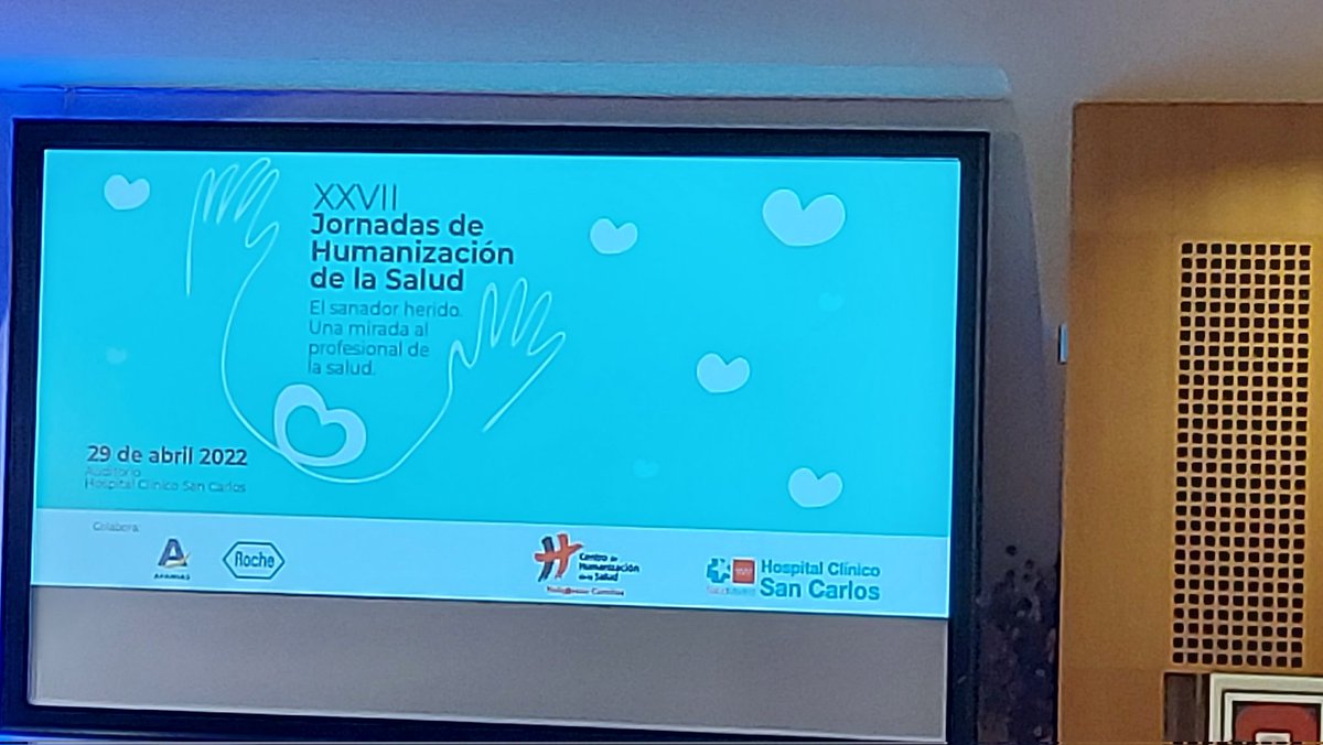 Un lujo poder asistir a estas Jornadas.
#humanizacion #SomosClinico