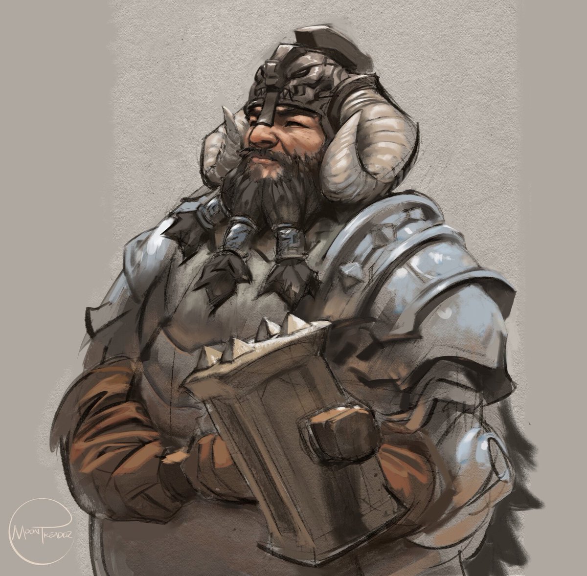 dwarfKTM's tweet photo. #dwarf #theclanofthreehammers 
🍻Art by Moon Treader 
💾https://t.co/QlEGhq8meZ https://t.co/6deePqGJFS